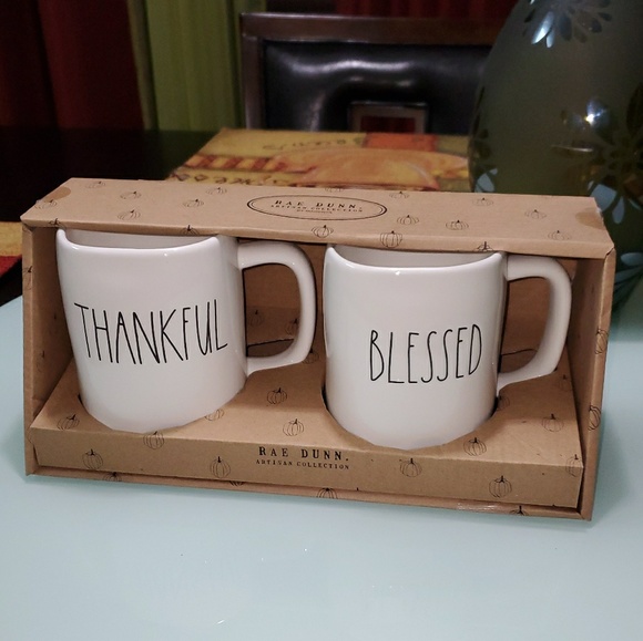 Rae Dunn Other - Rae Dunn "Thankful" & "Blessed" Mug Set Rae Dunn Other - Rae Dunn "Thankful" & "Blessed" Mug Set